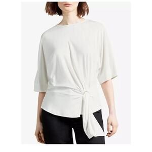 Ted Baker Lisobel Drape Short Sleeve Blouse Size 2 / 4-6